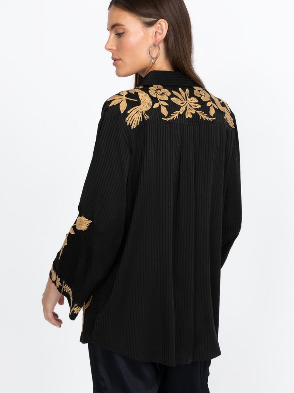 JOHNNY WAS Martina Kimono Sleeve Oversized Shirt - Picture 2 of 8